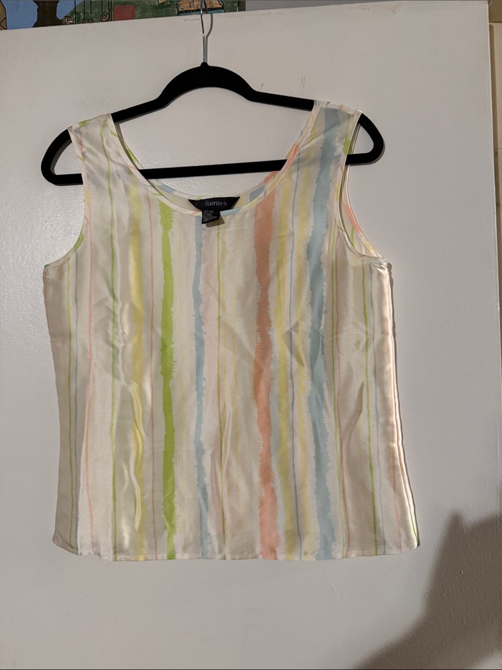 Ishyu 100% silk sleeveless shell
